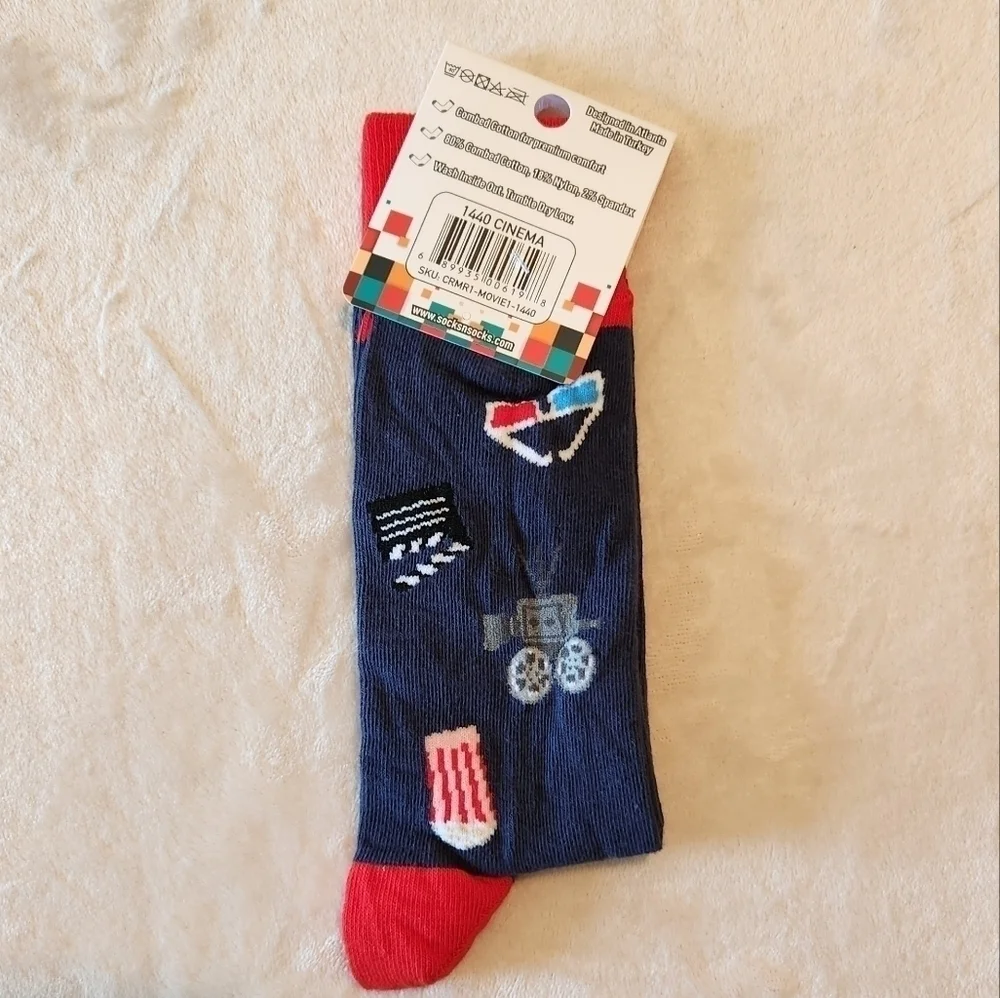 Socks N Socks Cinema Movie Men's Crew Socks